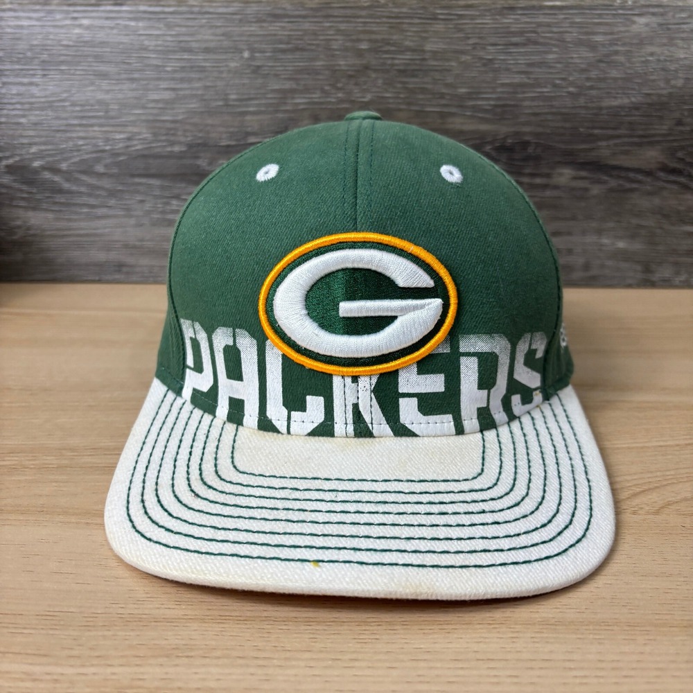Green Bay Packers Hat‎ Cap Fitted L/XL Green On Field Reebok